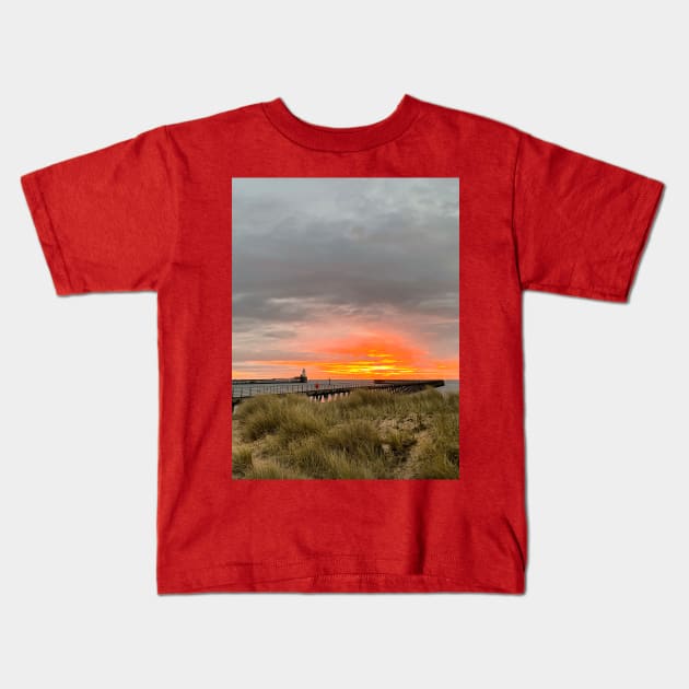 December sunrise over the dunes. Kids T-Shirt by Violaman